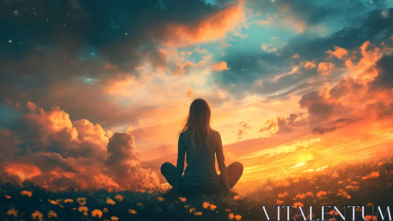 Backlit silhouette studies saturated sunset sky gradation dynamics