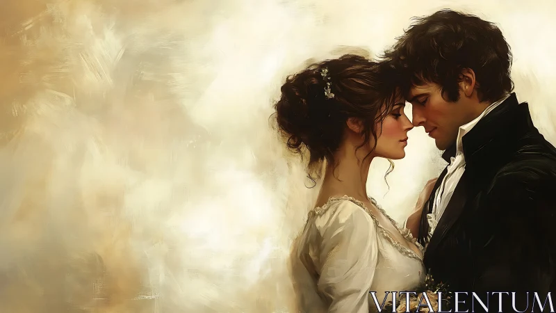 A Tender Moment Between Two Hearts in Love.