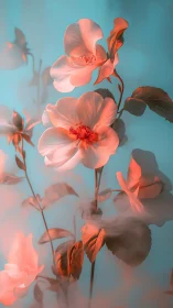 Translucent Flowers with Atmospheric Lighting.