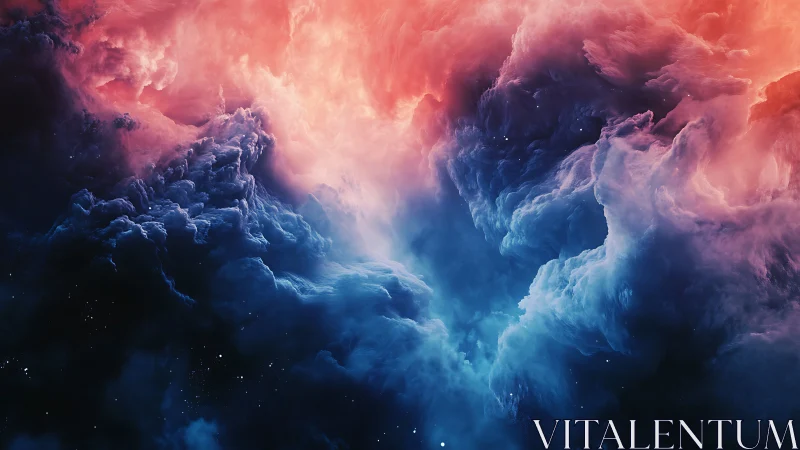 Chromatic nebular turbulence in high-contrast volumetric cloudscape.