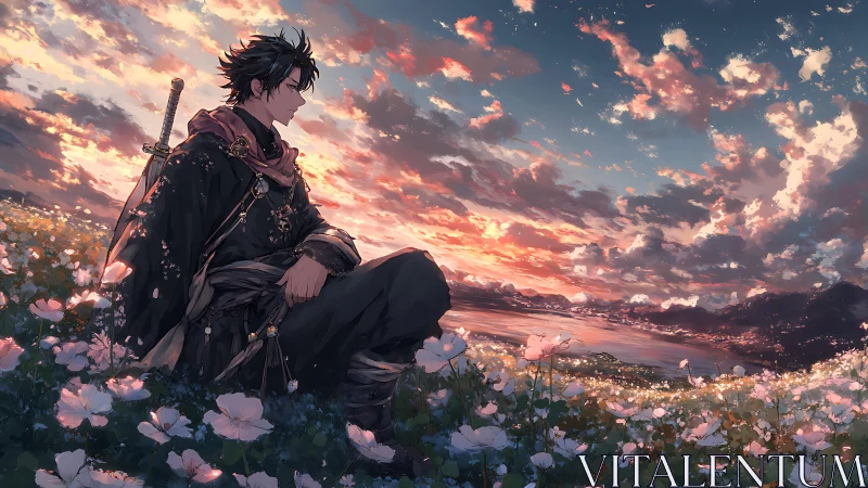 Twilight swordsman trades battles for wildflowers and skyfire