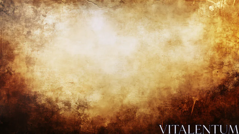 Weathered parchment texture glows with warm sepia tones.