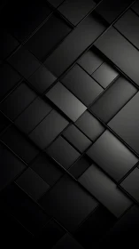 Midnight geometric panels weave a sleek shadow maze.