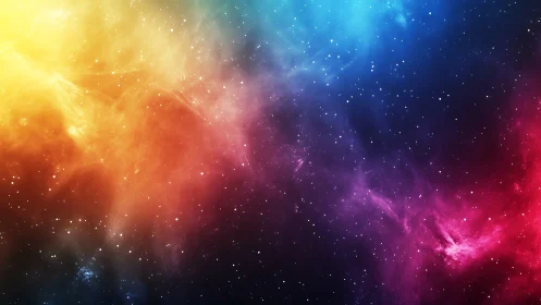 Starglow rainbow nebula where quiet colors drift softly.