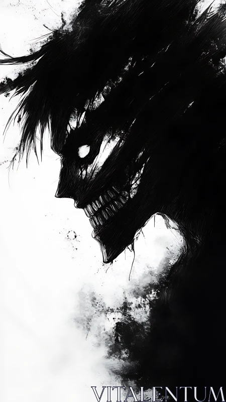 Ink-born shadow creature with a wicked, watchful grin.