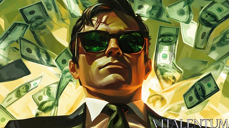 Money-soaked swagger crowns the suited king of neon cash