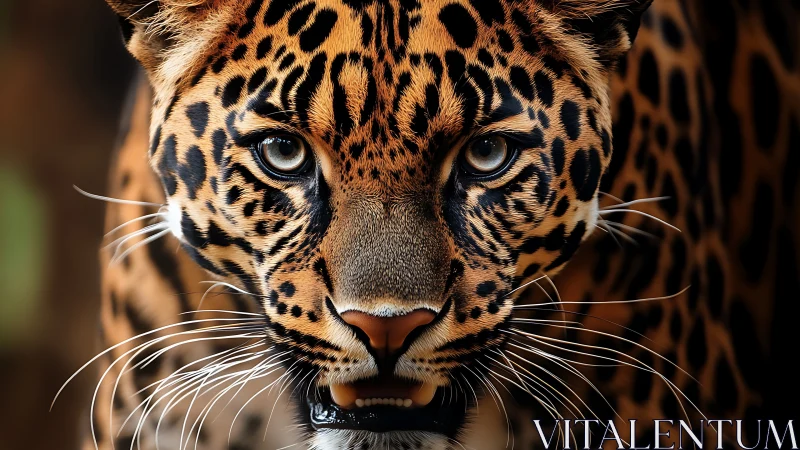 Leopard's Piercing Gaze Captures Wild Intensity