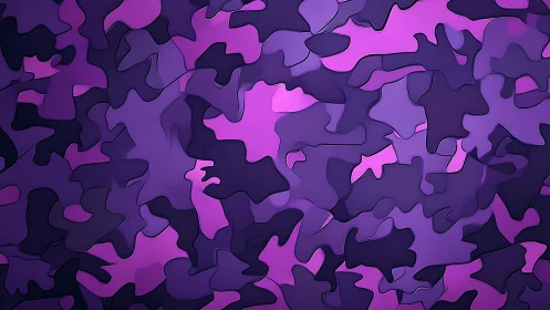 Neon night camouflage in rippling violet dream layers.