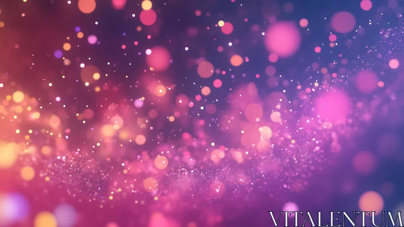 Vibrant pink and purple bokeh abstract background, digital style.