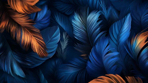 Chromatic feather tessellation with luminescent contour rendering.