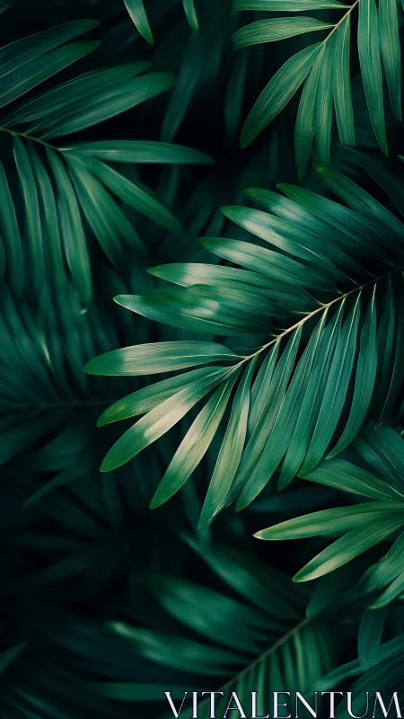 Whispering jungle fronds weaving emerald corridors of calm.