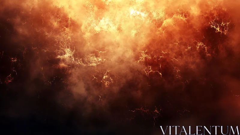 Cosmic Fire: A Celestial Dance of Light and Shadow.