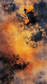 Soft Ember Clouds in a Dreamy Abstract Skyscape.