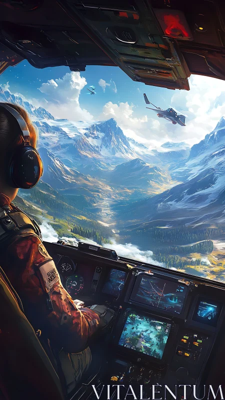 Pilot&rsquo;s alpine odyssey from a high-tech cockpit window.