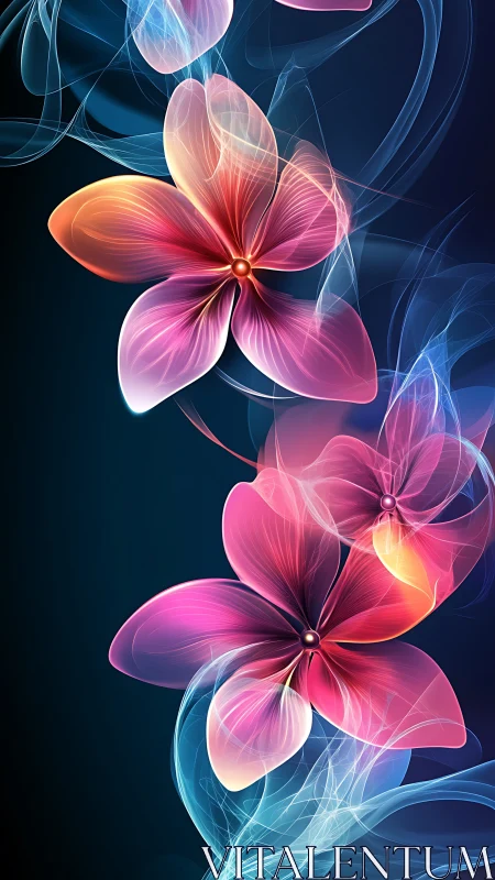 Luminous Petals Dancing in Light.