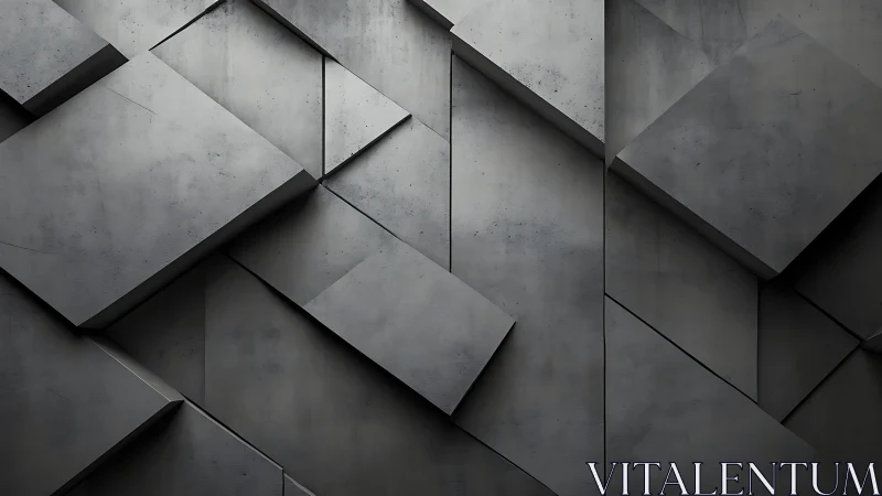 Softly layered concrete blocks in a calm geometric rhythm.