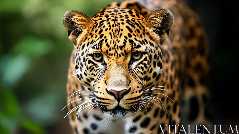 Leopard portrait isolates predatory gaze in shallow depth of field