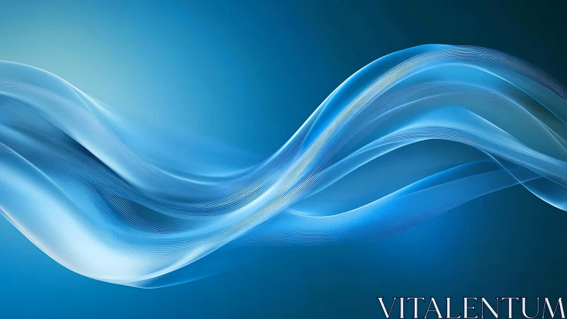 Soft blue digital waves drifting across a calm horizon.