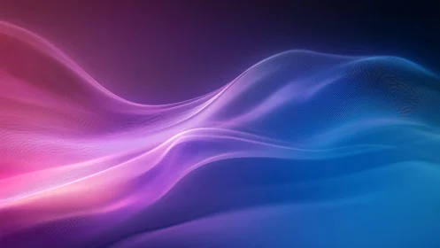 Gentle neon waves flowing through a dreamy twilight sky.