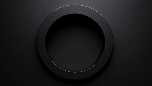 Midnight halo of matte and gloss in pure minimal silence.