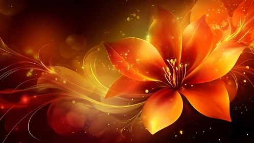 Blazing Petal Constellation in a Twilight Bloomstorm.