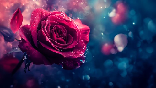 Luminous Rose: Where Dreams Meet Sparkle.