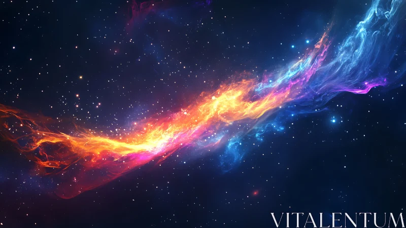 Bipolar chromatic nebular stream with high-luminosity filament.