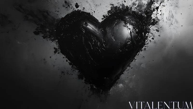 Spherical Heart Form with Explosive Particle Dispersion Dynamics