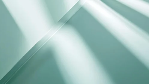 Minimalist abstract architecture with soft light and pastel tones.