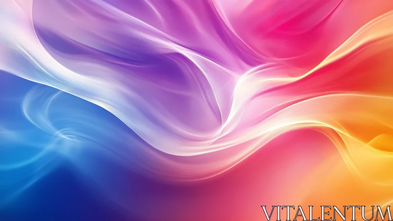 Chromatic light waves flowing across soft radiant gradients.