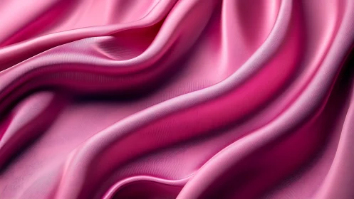 Magenta Silk Reverie Dances Through Dimensional Folds