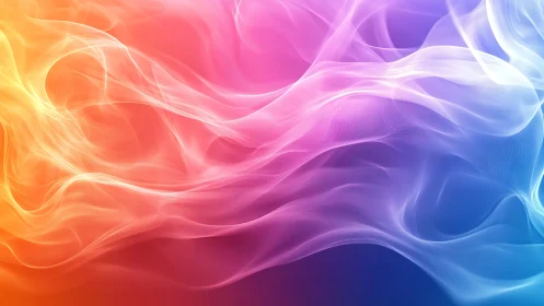 Multicolor volumetric light waves with smooth gradient diffusion