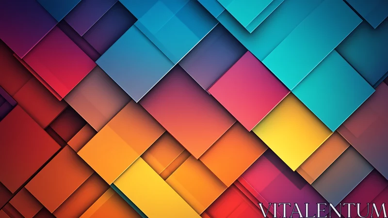 Chromatic orthogonal planes in layered digital tessellation.