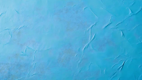Crinkled sky-blue dreamscape of textured paper calm.