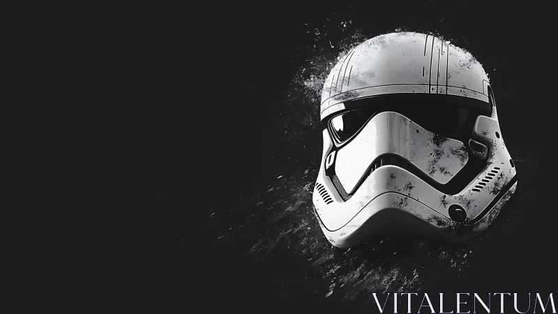 Helmeted silence splashes out of the galactic midnight void