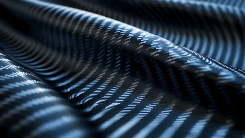Carbon fiber waves glide like liquid circuitry at midnight