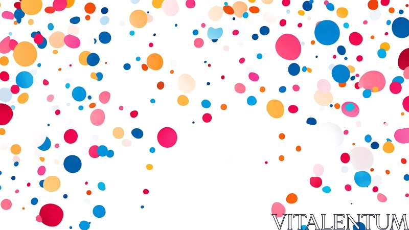 Chromatic confetti dispersion in vector dot field space.