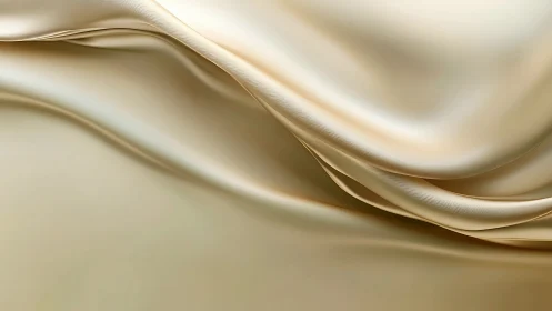Macro optical study of champagne satin drapery folds surface.