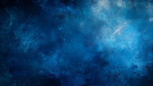 Midnight cobalt clouds swirl across a textured dreamscape