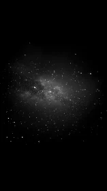 Starfield forms dense horizontal band against black background