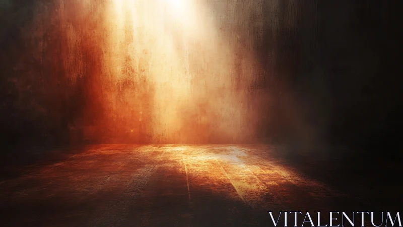 Warm light spilling onto a quiet, weathered floor.