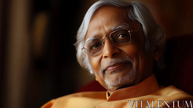 Gentle silver-haired thinker lets his quiet wisdom glow