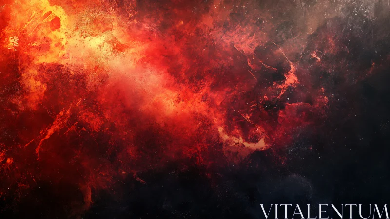 Cosmic Nebula in Fiery Eruption.