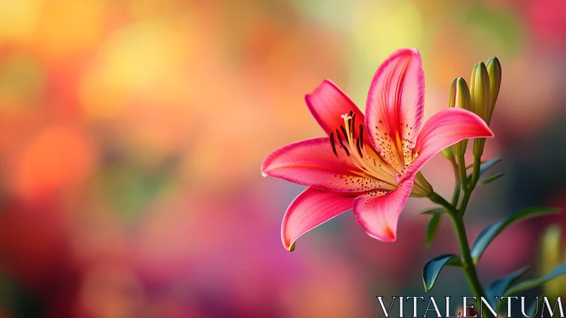 Crimson Starlight: Blooming Garden's Luminous Testament.