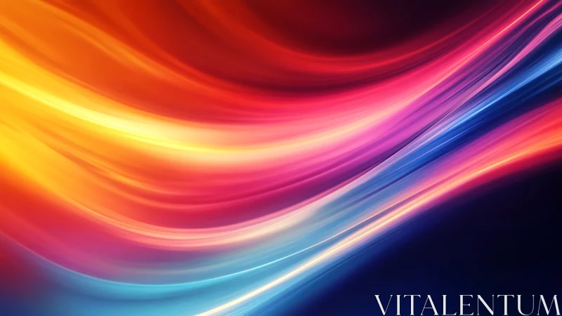 Color rivers race through a neon dusk of polished light