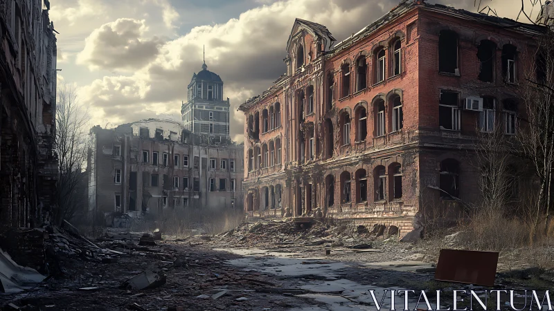 Sunlit ruins whisper quietly through the hollowed streets