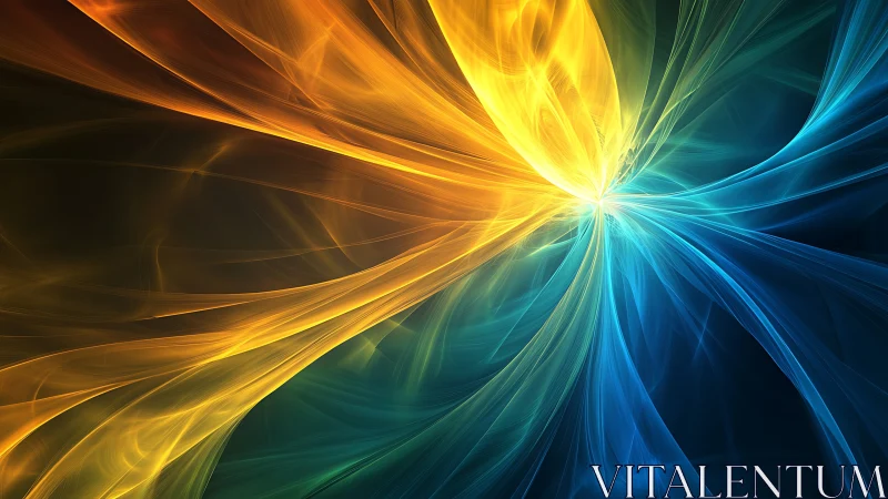 Twin solar currents collide and weave luminous digital silk