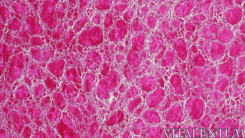 Cellular lattice abstraction in magenta organic network pattern.