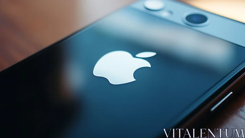 Glowing Apple Bitten into Digital Dreams.