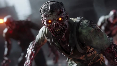 Bio-luminescent undead assault rendered in high-detail CGI.